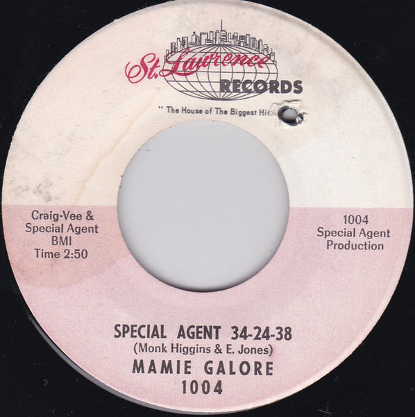 Mamie Galore : Special Agent 34-24-38 / I Wanna Be Your Radio (7", Single)