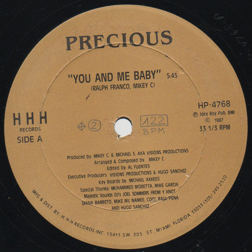 Precious (9) : You And Me Baby (12")