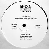 Genius* / GZA : Publicity (12", Promo)