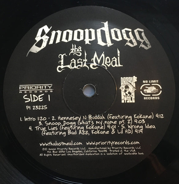 Snoop Dogg : Tha Last Meal (2xLP, Album)