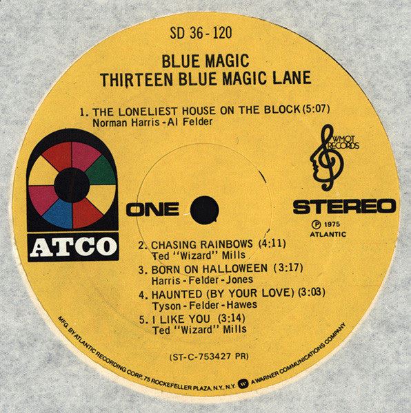 Blue Magic : Thirteen Blue Magic Lane (LP, Album, PR)