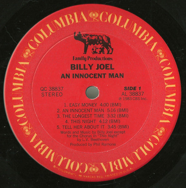 Billy Joel : An Innocent Man (LP, Album, Pit)