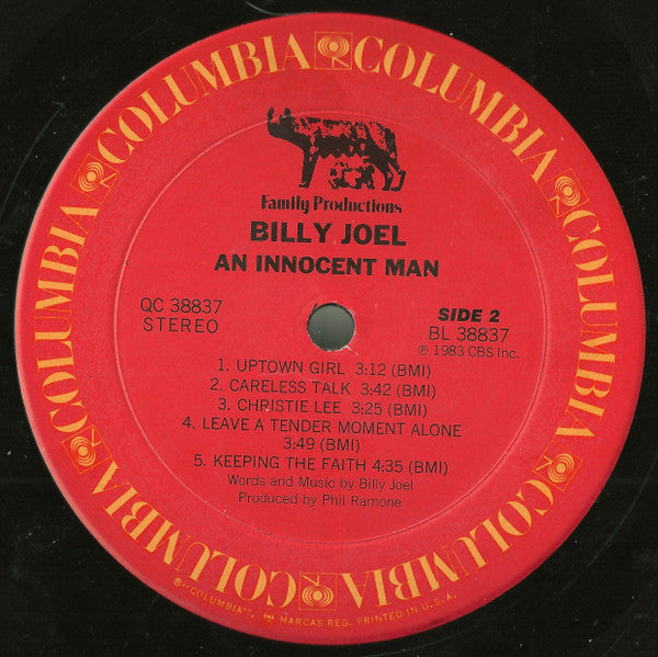 Billy Joel : An Innocent Man (LP, Album, Pit)