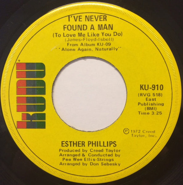 Esther Phillips : I've Never Found A Man (To Love Me Like You Do) / Cherry Red (7", Single)