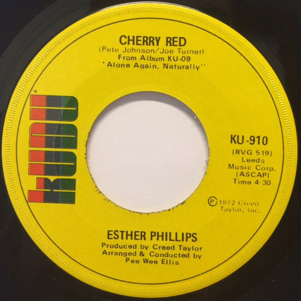 Esther Phillips : I've Never Found A Man (To Love Me Like You Do) / Cherry Red (7", Single)