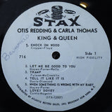 Otis Redding & Carla Thomas : King & Queen (LP, Album, Mono)