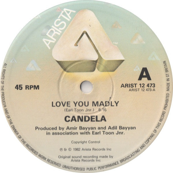 Candela : Love You Madly (12")