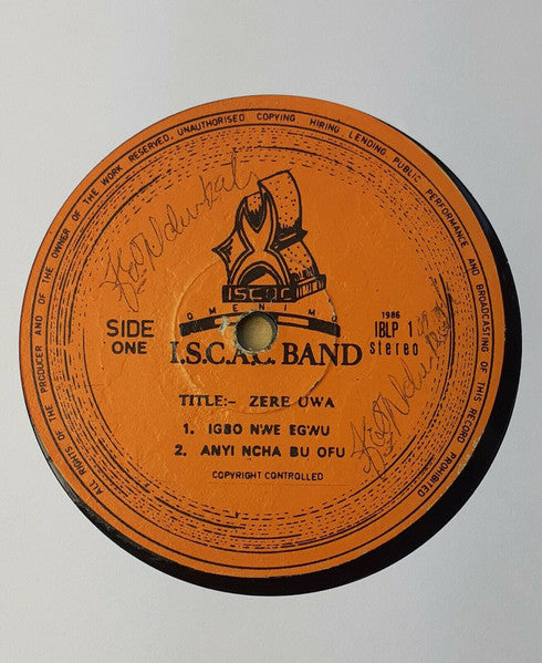 I.S.C.A.C. Band : Zere Uwa (LP, Album)