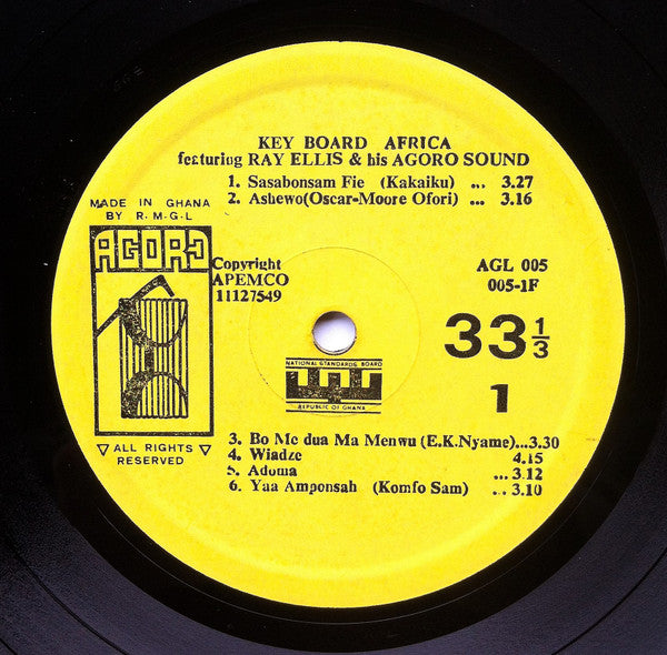 Kwamena Ray Ellis Of Ghana* : Keyboard Africa - Highlife 'N' Piano (LP, Album)