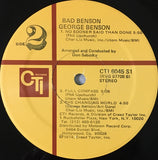 George Benson : Bad Benson (LP, Album)