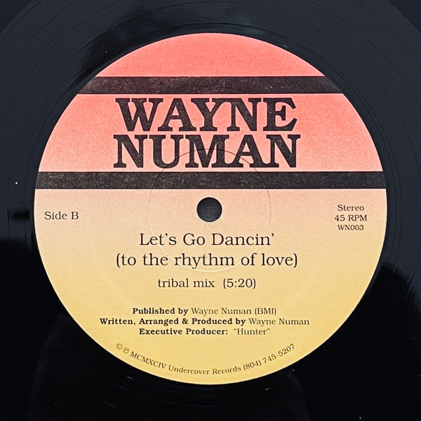 Wayne Numan : Let's Go Dancin' (To The Rhythm Of Love) (12", Single)