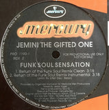 Jemini The Gifted One : Funk Soul Sensation (Remixes) (12", Single, Promo)