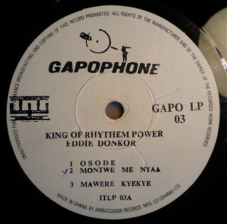 Eddie Donkor : King Of Rhythm Power (LP, Album)