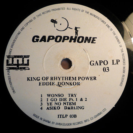 Eddie Donkor : King Of Rhythm Power (LP, Album)