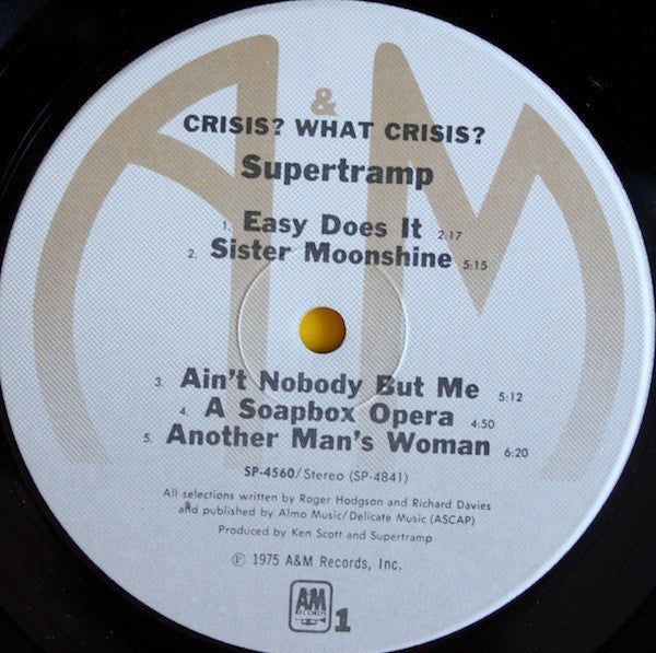 Supertramp : Crisis? What Crisis? (LP, Album)