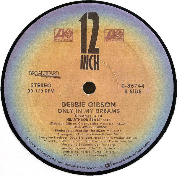 Debbie Gibson : Only In My Dreams (12", Single)