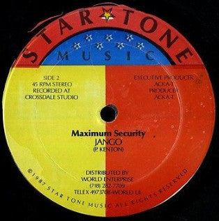 Jango* : What Goes Around / Maximum Security (12", Maxi)