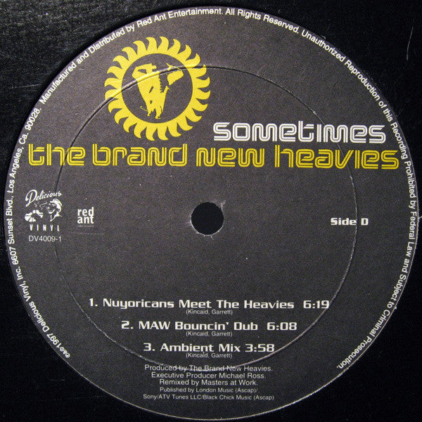 The Brand New Heavies : Sometimes (2x12", Single)