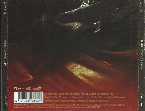 Tamia : Between Friends (CD, Album)