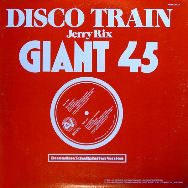 Jerry Rix : Disco Train (12")