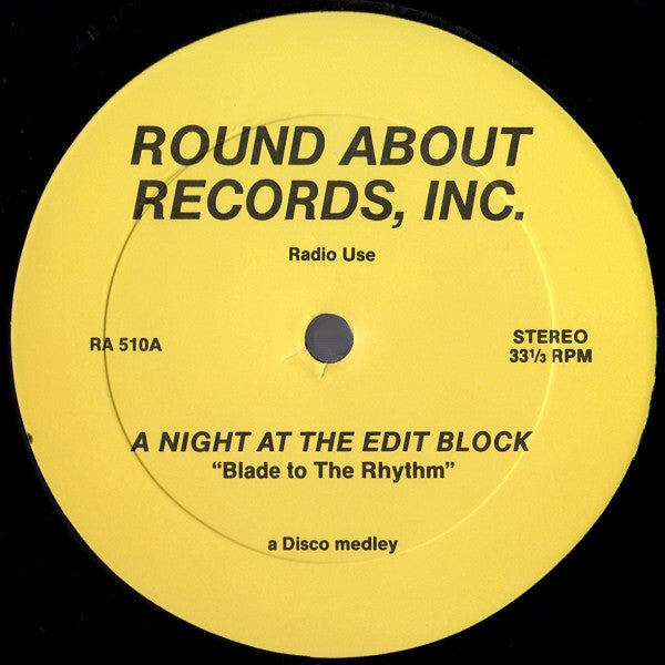 Various : A Night At The Edit Block (12", Unofficial, Yel)