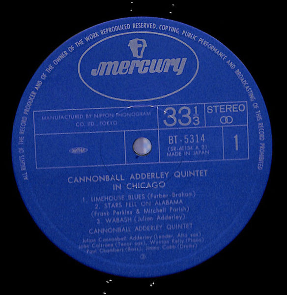 Cannonball Adderley Quintet* : In Chicago (LP, Album, RE)