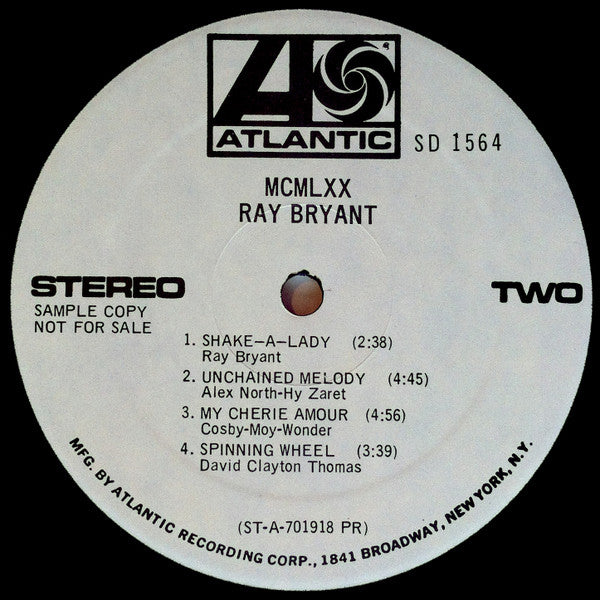 Ray Bryant : MCMLXX (LP, Album, Promo)