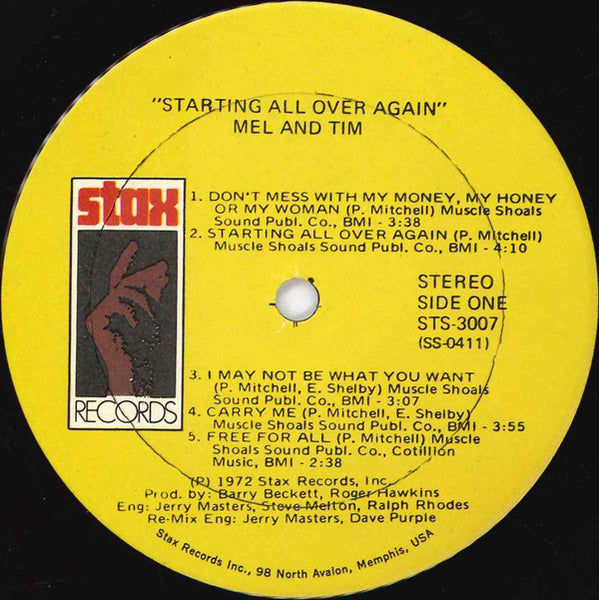 Mel & Tim : Starting All Over Again (LP, Album)