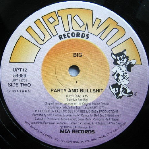 BIG* : Party And Bullshit (12", Single)