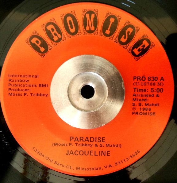 Jacqueline (19) : Paradise (7")