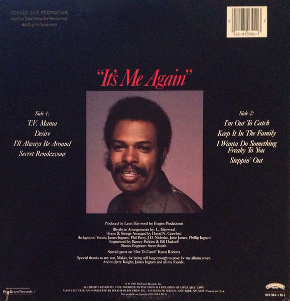 Leon Haywood : It's Me Again (LP, Album, PRC)