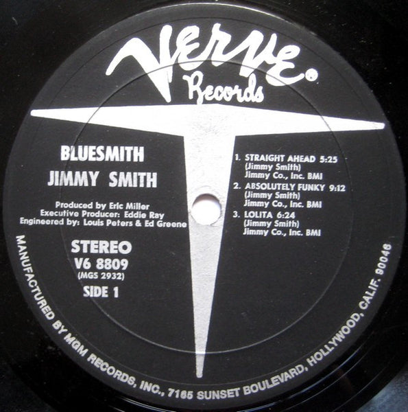 Jimmy Smith : Bluesmith (LP, Album, Gat)