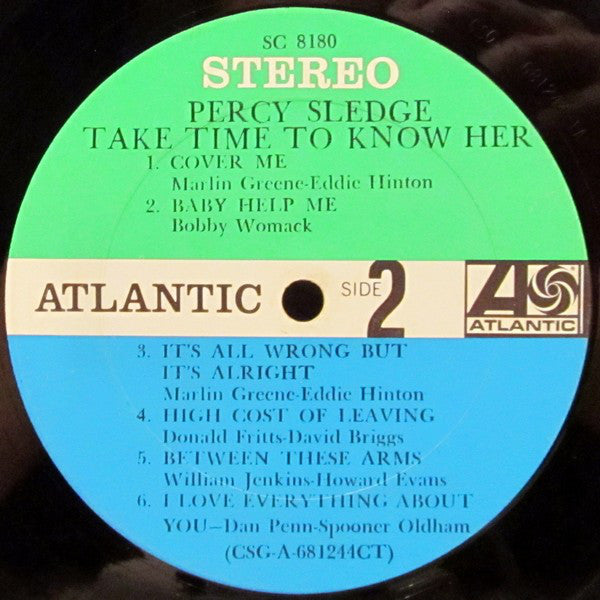 Percy Sledge : Take Time To Know Her (LP, Album, CT )