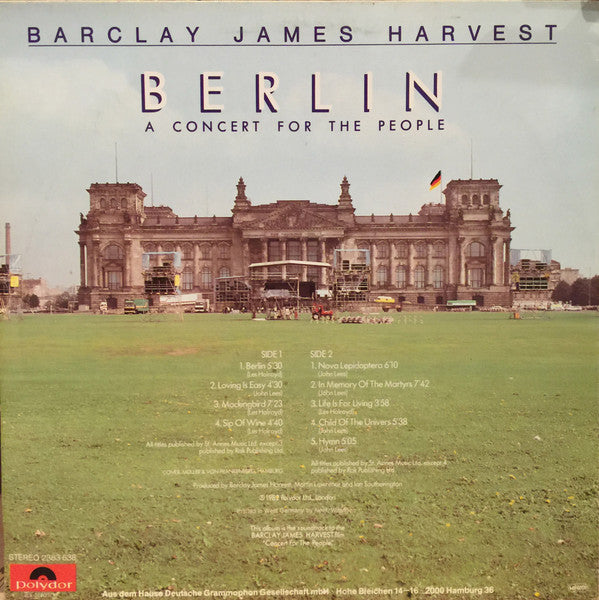 Barclay James Harvest : Berlin – A Concert For The People (LP, Album)