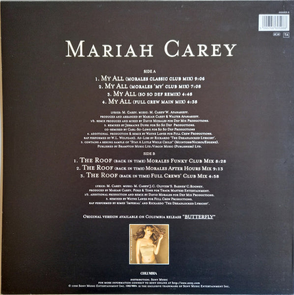 Mariah Carey : My All (12")