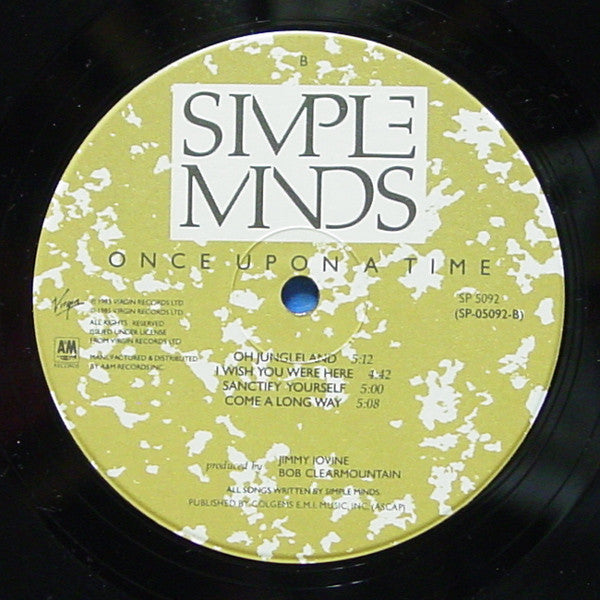 Simple Minds : Once Upon A Time (LP, Album, Car)