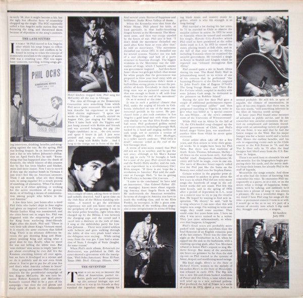 Phil Ochs : Chords Of Fame (2xLP, Album, Comp)