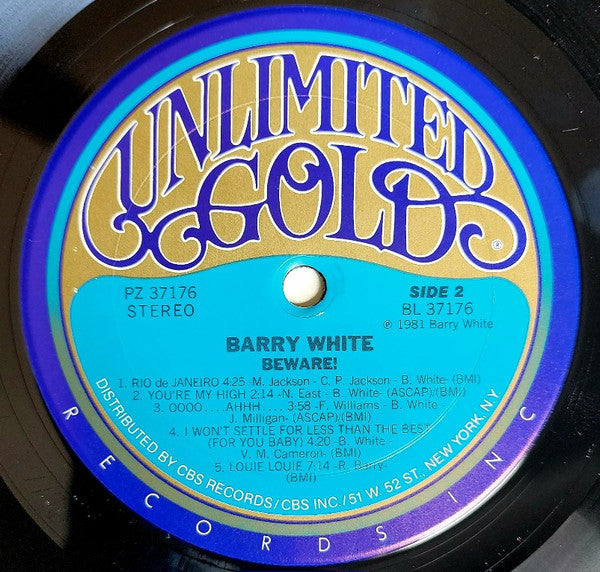 Barry White : Beware! (LP, Album, RE)