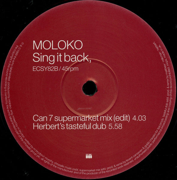 Moloko : Sing It Back (12")