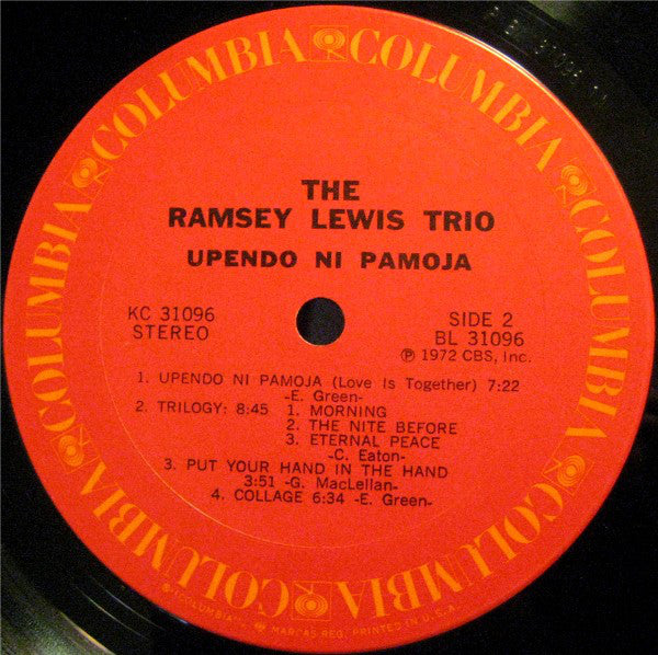 The Ramsey Lewis Trio : Upendo Ni Pamoja (LP, Album, San)