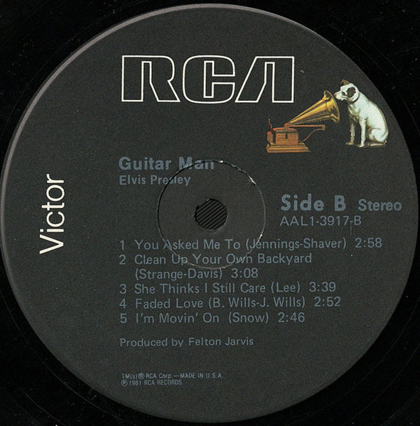 Elvis* : Guitar Man (LP, Album, Ind)