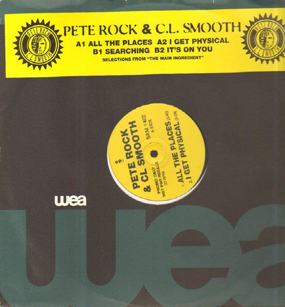 Pete Rock & C.L. Smooth : Selections From "The Main Ingredient" (12", Promo)