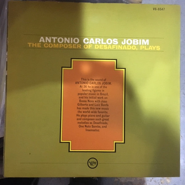 Antonio Carlos Jobim : The Composer Of Desafinado, Plays (LP, Album, RE, Gat)