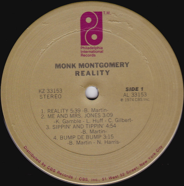 Monk Montgomery : Reality (LP, Album)