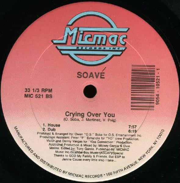 Soavé : Crying Over You (12")