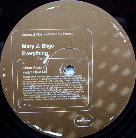 Mary J. Blige : Everything (12", Promo)