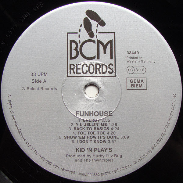 Kid 'N Play* : Kid 'N Play's Funhouse (LP, Album)