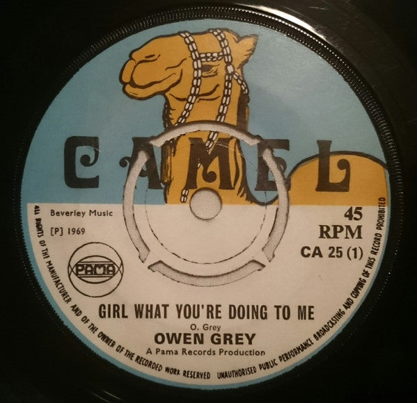 Owen Grey* : Girl What You're Doing To Me  (7", Pus)