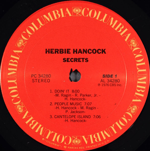 Herbie Hancock : Secrets (LP, Album, San)