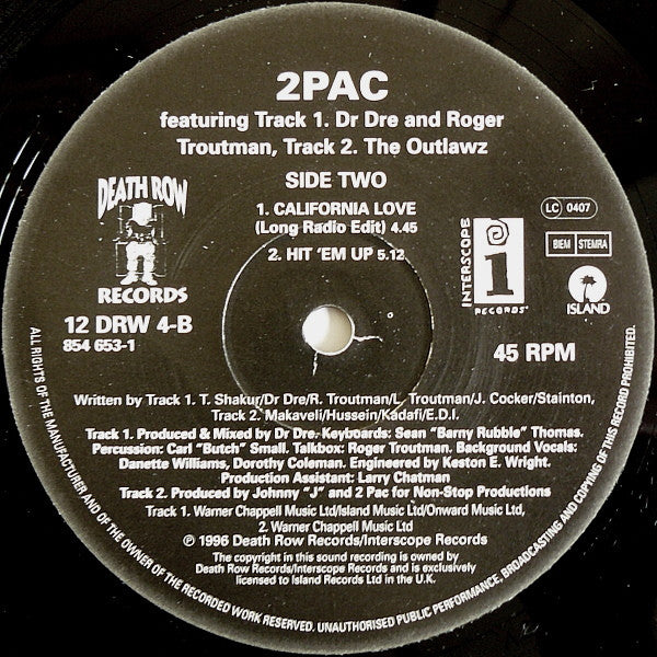 2Pac : How Do U Want It (12")